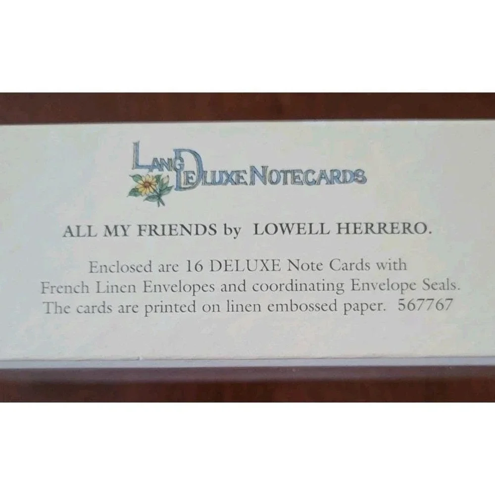 1996 Lang Deluxe Notecard Set Of 16 